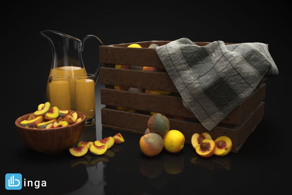 جعبه میوه + پارچ آبمیوه
