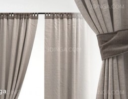 مدل سه بعدی پرده مدرن