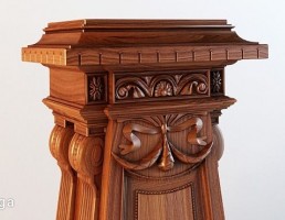 پایه ستون چوبی