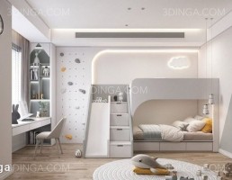 صحنه داخلی اتاق خواب سبک مدرن