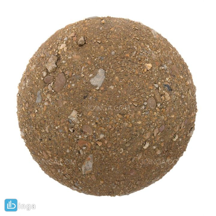 تکسچر گل و لای با سنگ