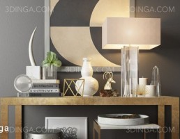 میز کنسول + ست تزیینی